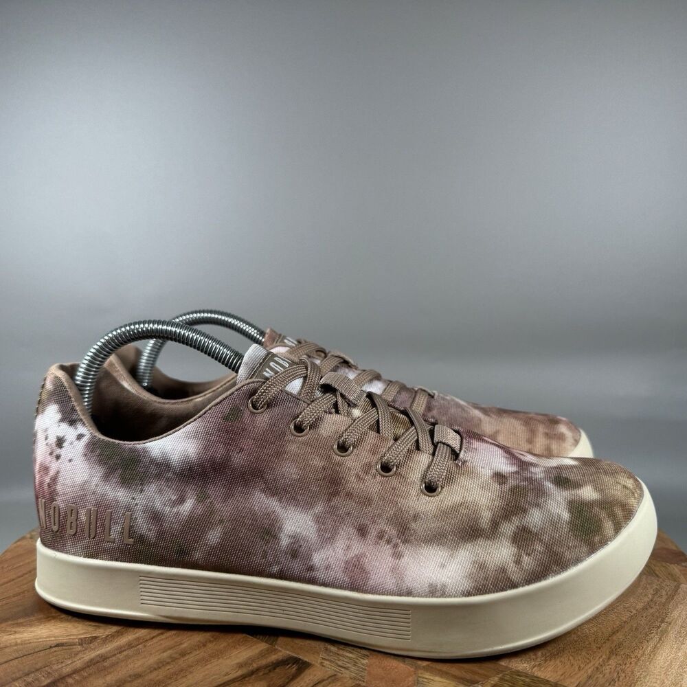 NOBULL Canvas Trainer Shoes Men's Size 9‎ Dusty Pink Sneakers Lace Up